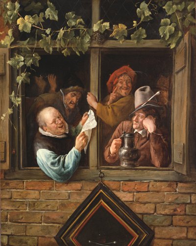 Rhetoricians at a Window by Jan Havickszoon Steen